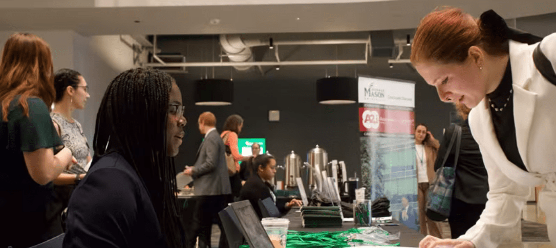 Alumni at Career Fair